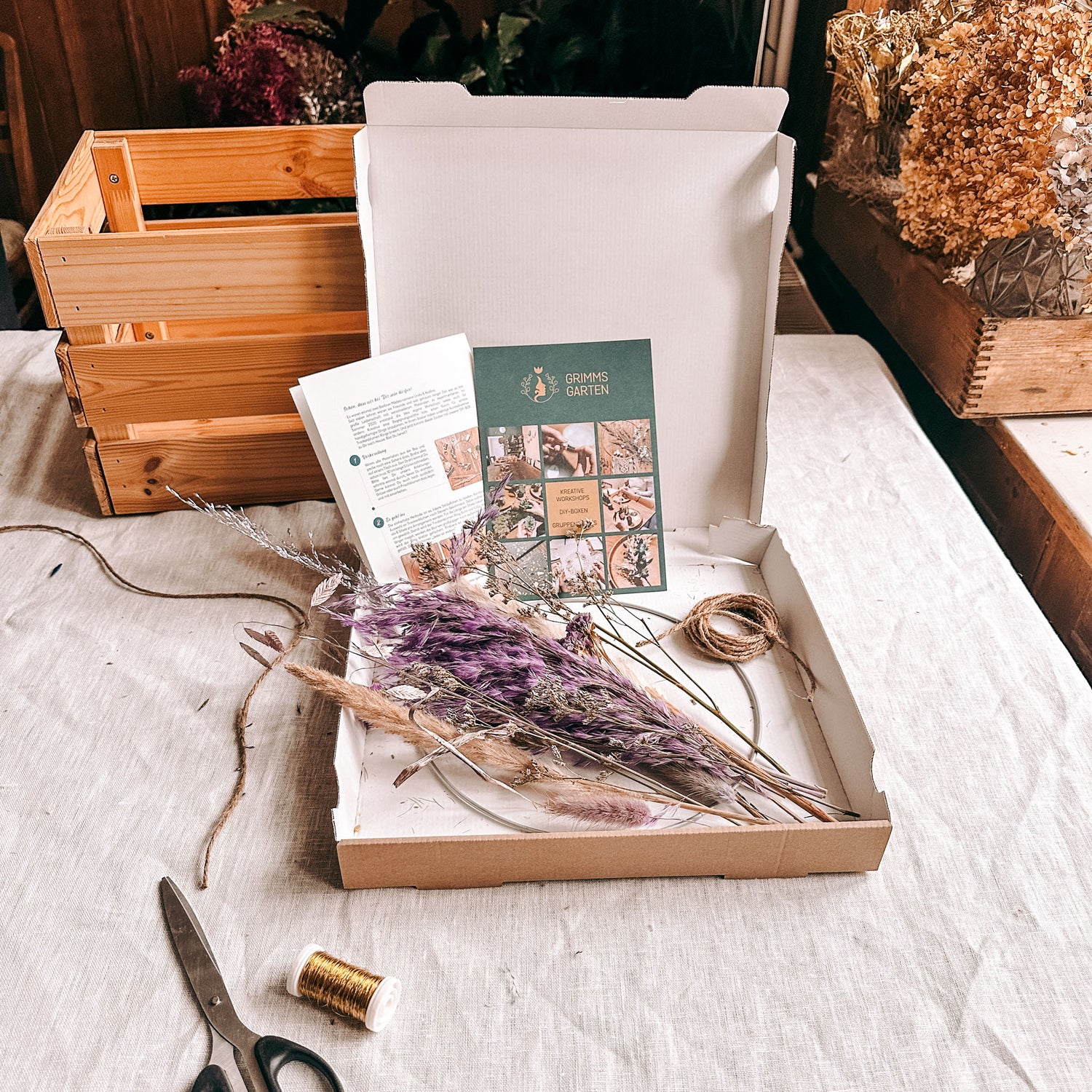 DIY-BOX dried flower ring 