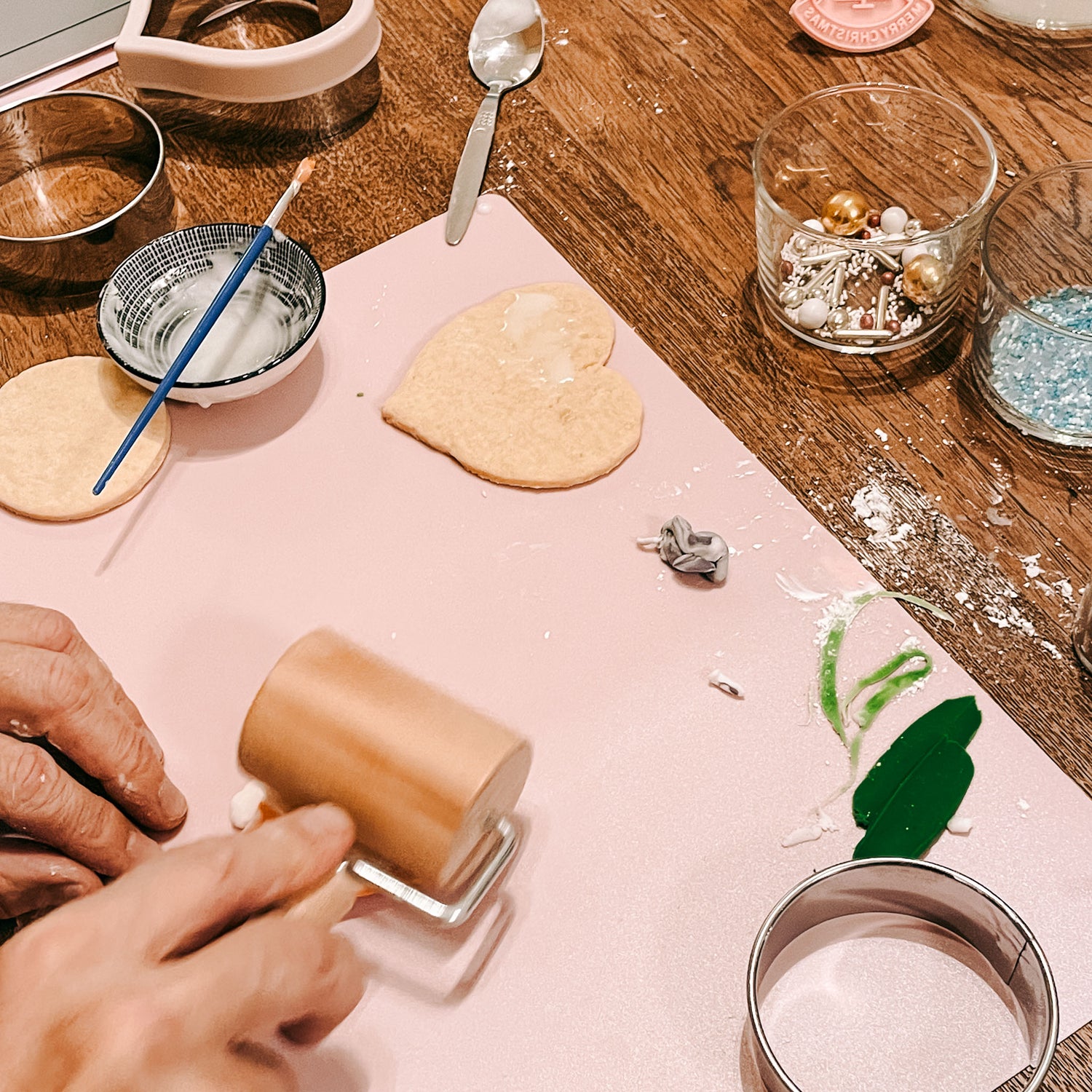 Weihnachts-Fondant-Kekse